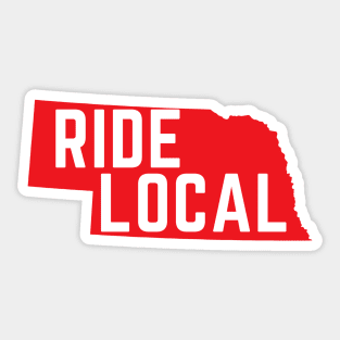 Nebraska Cycling Sticker, Casual Cyclist Nebraska Sticker, Chill Nebraska Bike Sticker, Nebraska Cycling Enthusiast Sticker, The Good Life Sticker, Laid-back Nebraska Cyclist Sticker, Ride Local Sticker Sticker